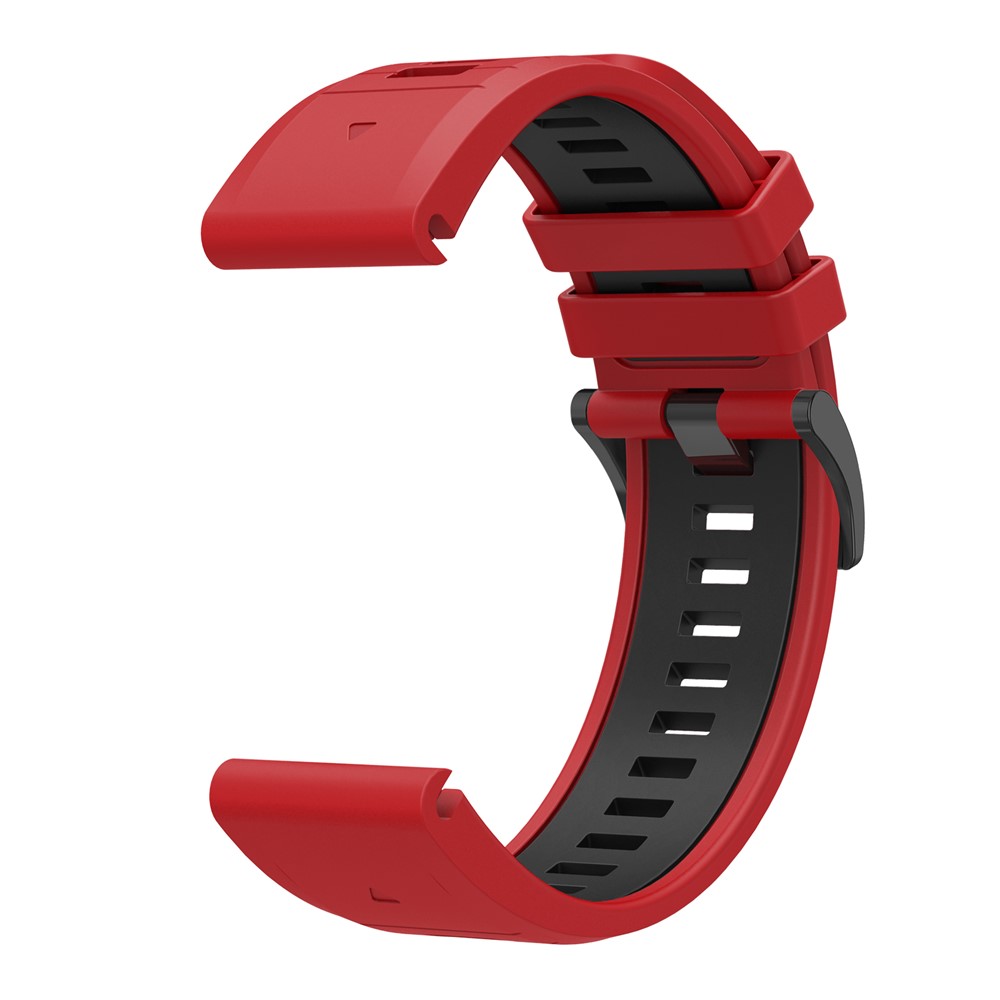  Garmin Fenix 26 mm Armband Quick Release Silikon Röd