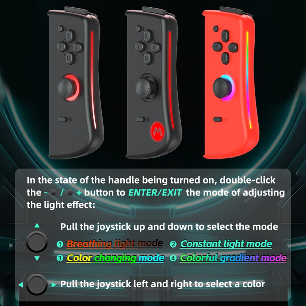 DATA FROG DATA FROG Nintendo Switch Joy-Con Kontroll Röd / Blå