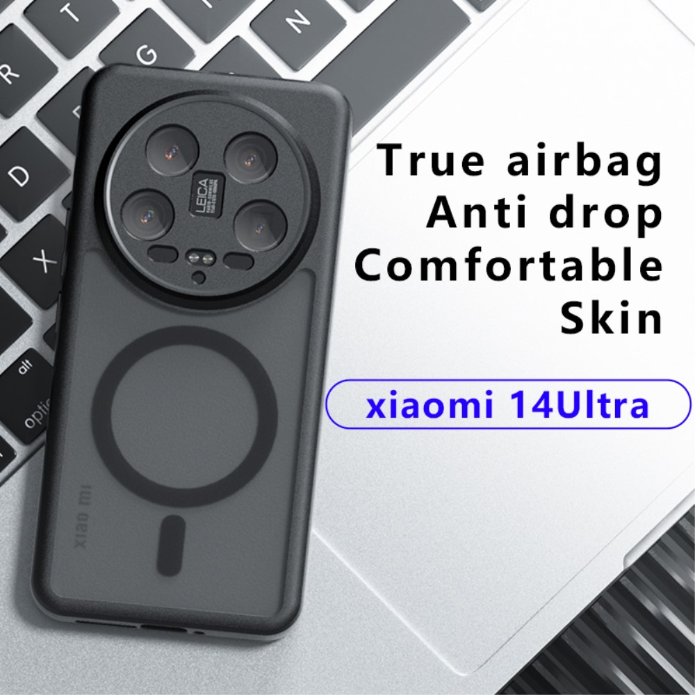  Xiaomi 14 Ultra Skal MagSafe Hybrid Matt Svart