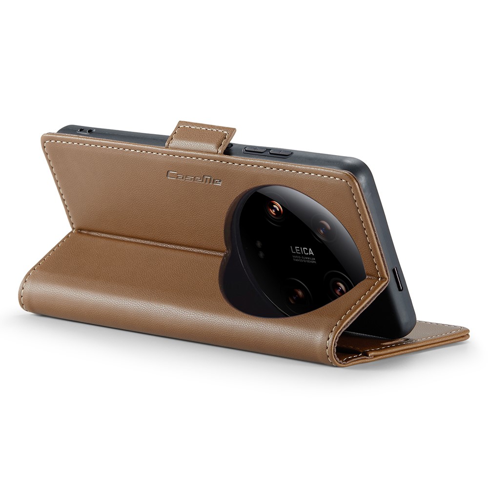 CASEME CASEME Xiaomi 14 Ultra Fodral Läder RFID Brun