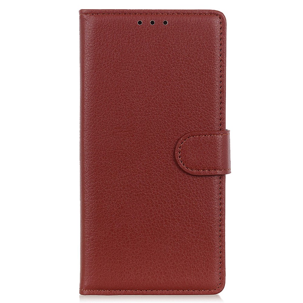  Samsung Galaxy A16 Fodral Litchi Läder Brun