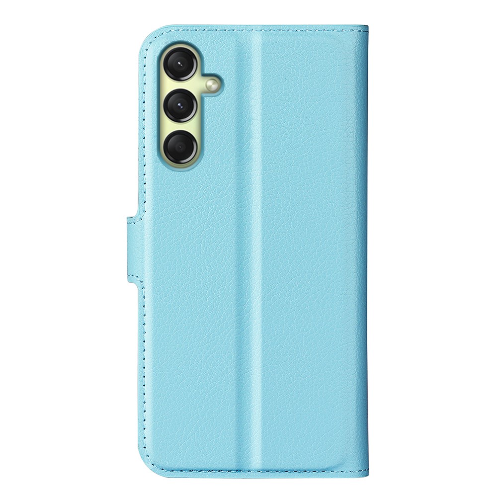  Samsung Galaxy A16 Fodral Litchi Läder Blå