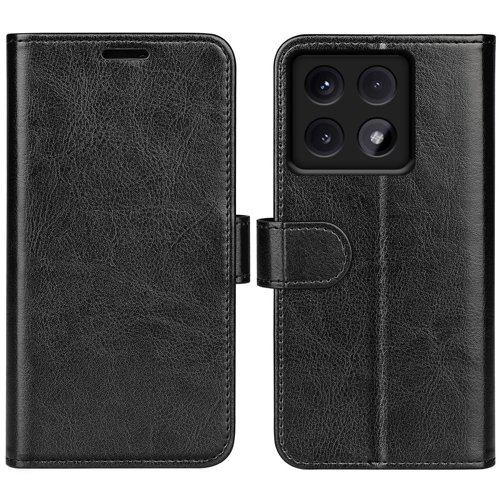  Xiaomi 14T Fodral Crazy Horse Läder Svart