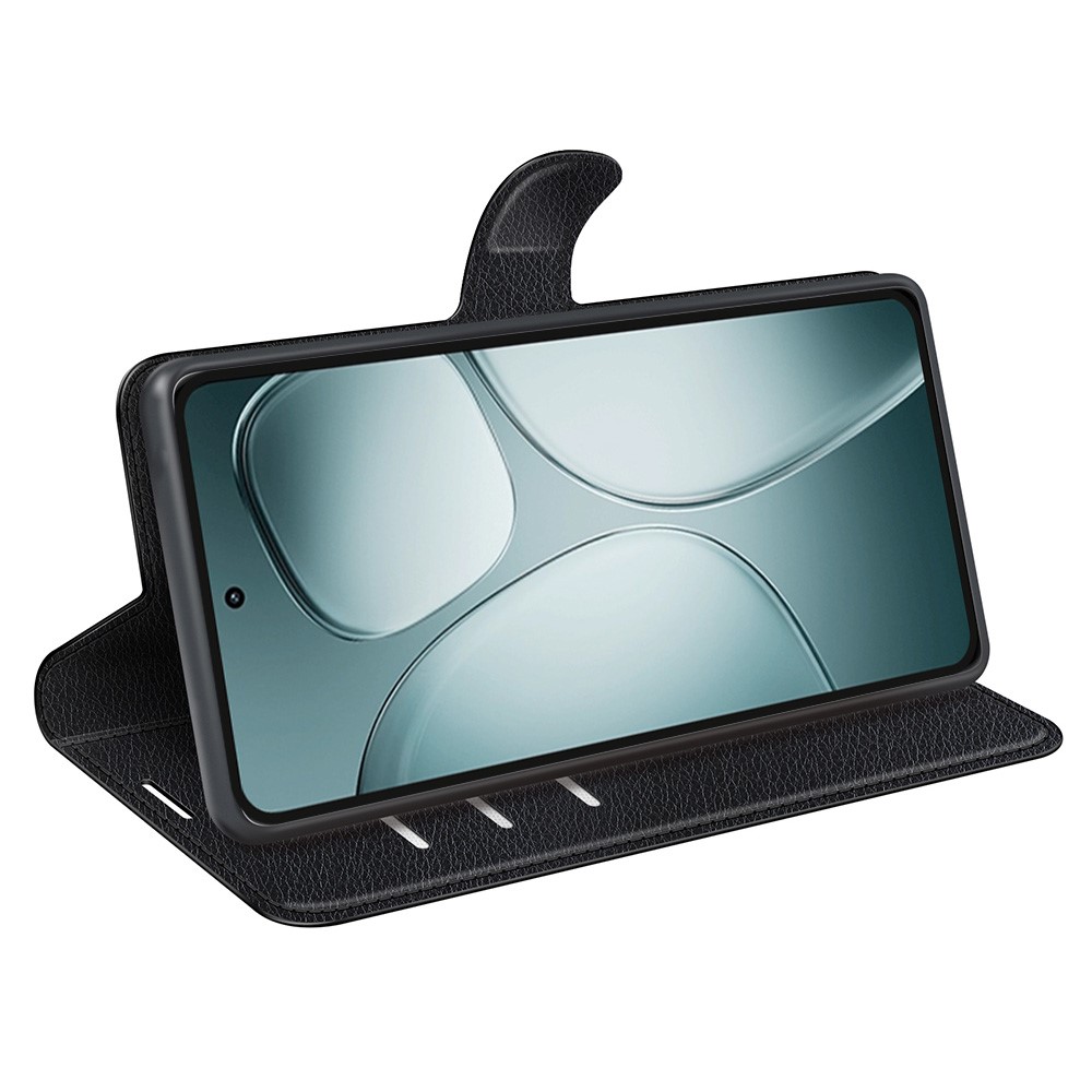  Xiaomi 14T Fodral Litchi Läder Svart