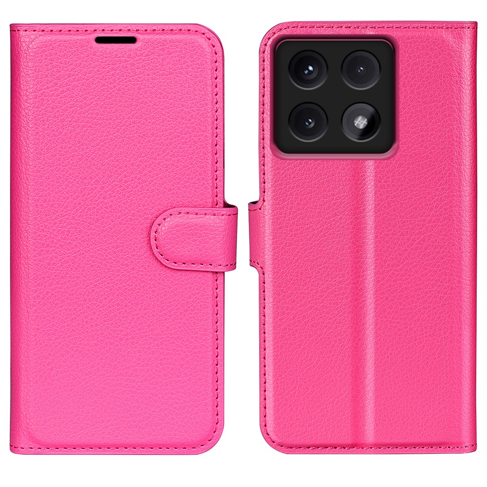  Xiaomi 14T Fodral Litchi Läder Rosa