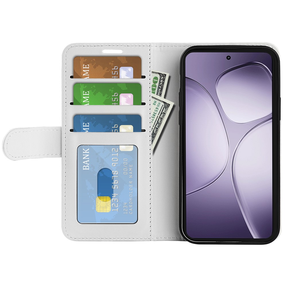  Xiaomi 14T Pro Fodral Crazy Horse Läder Vit
