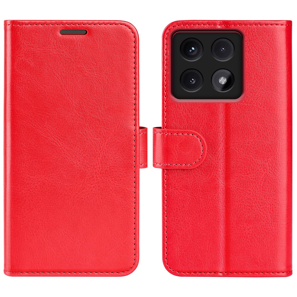  Xiaomi 14T Pro Fodral Crazy Horse Läder Röd