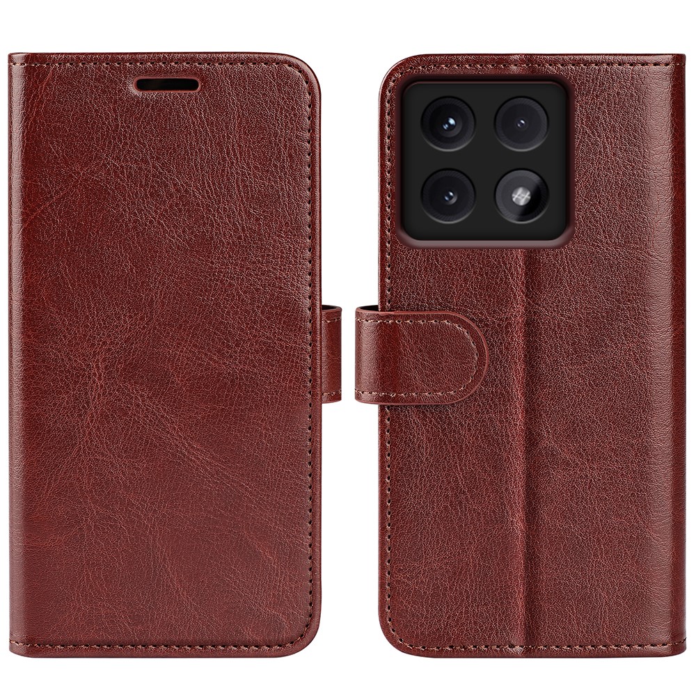  Xiaomi 14T Pro Fodral Crazy Horse Läder Brun