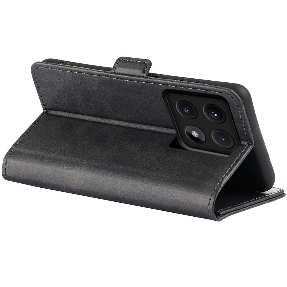  Xiaomi 14T Pro Plånboksfodral Läder Svart