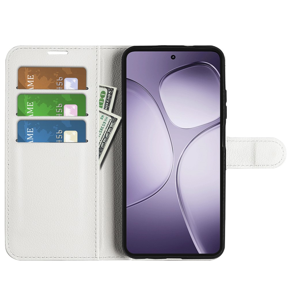  Xiaomi 14T Pro Fodral Litchi Läder Vit