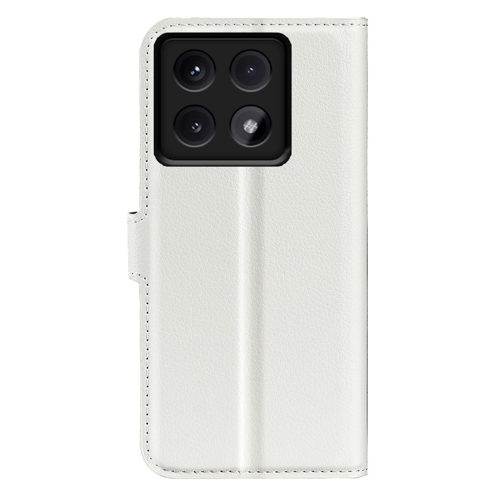  Xiaomi 14T Pro Fodral Litchi Läder Vit
