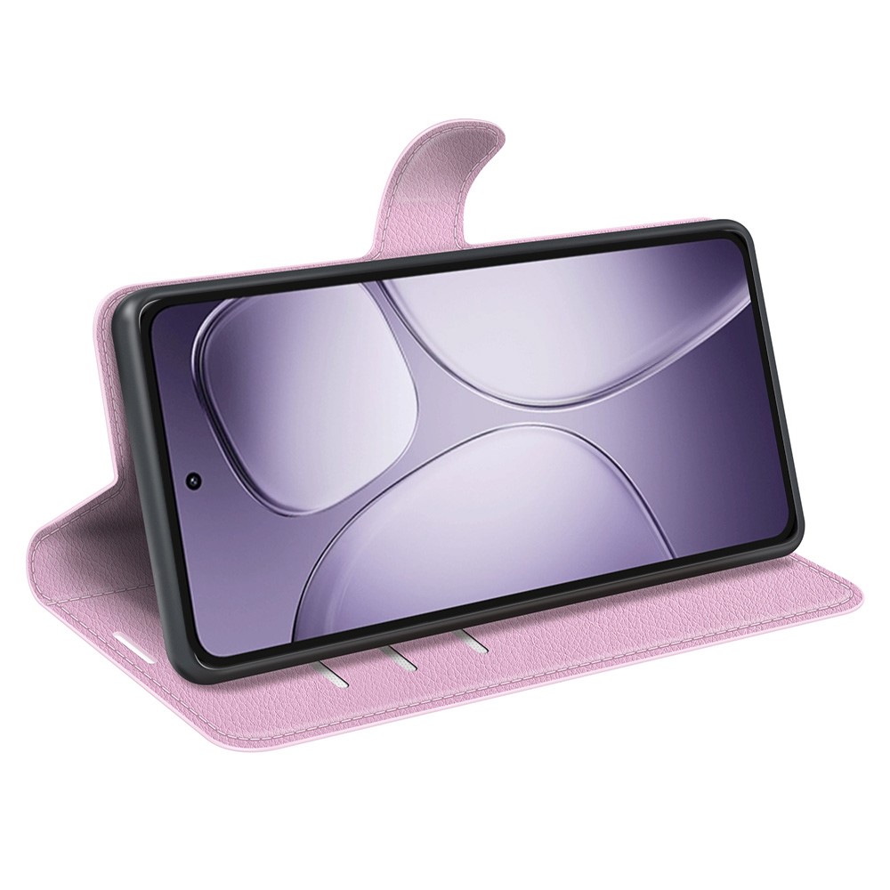  Xiaomi 14T Pro Fodral Litchi Läder Ljus Rosa