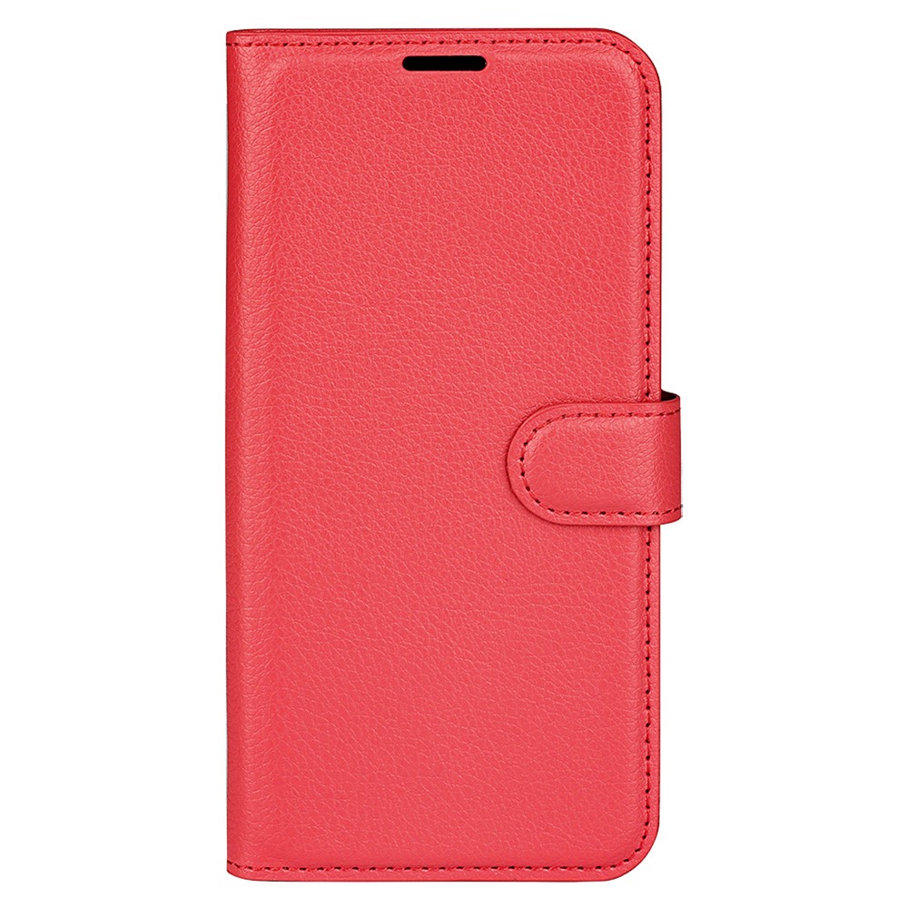  Xiaomi 14T Pro Fodral Litchi Läder Röd