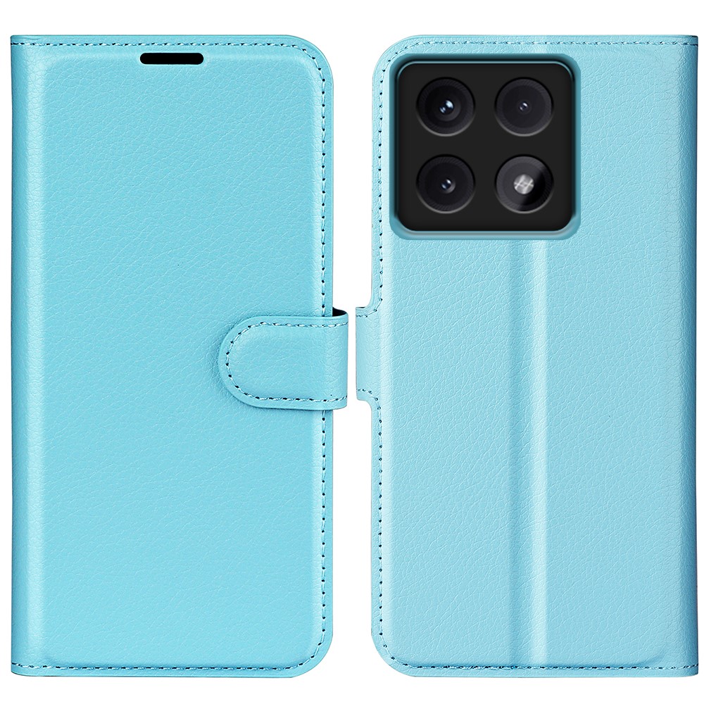  Xiaomi 14T Pro Fodral Litchi Läder Blå
