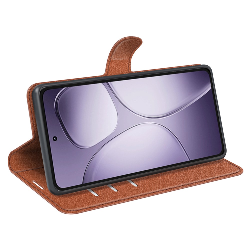  Xiaomi 14T Pro Fodral Litchi Läder Brun