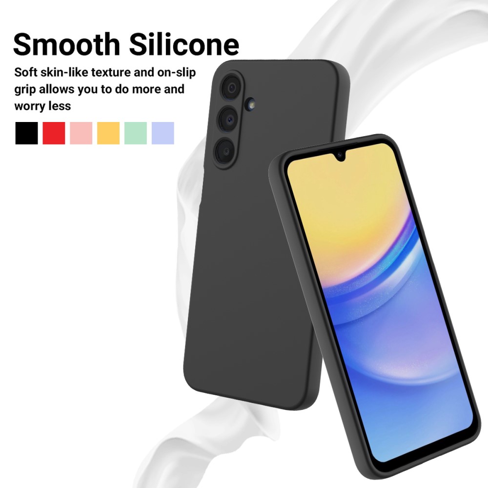  Samsung Galaxy A16 Skal Liquid Silikon Svart