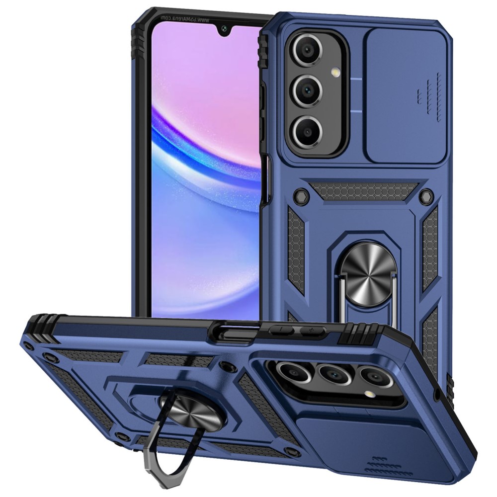 Samsung Galaxy A16 Skal CamShield Ring Hybrid Blå