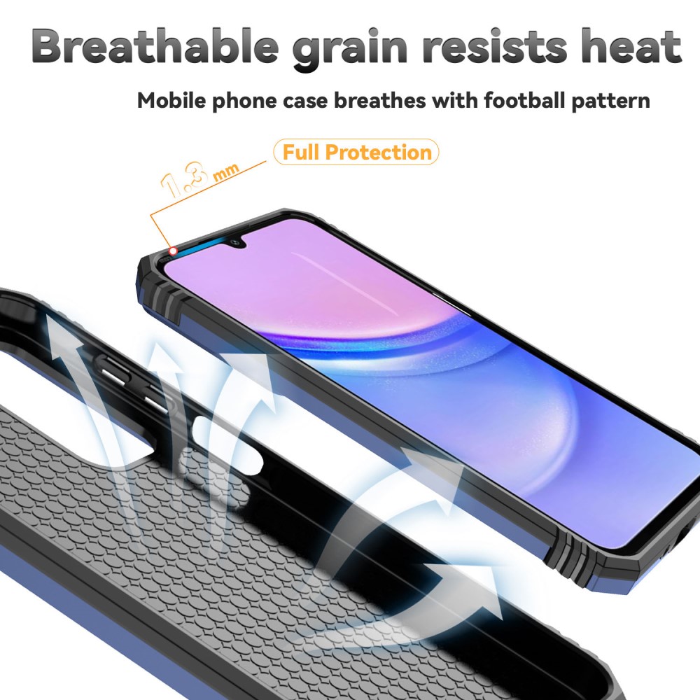 Samsung Galaxy A16 Skal CamShield Ring Hybrid Blå