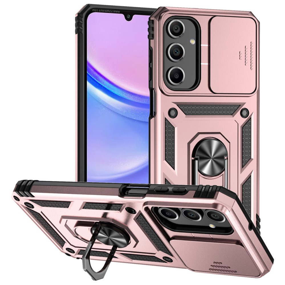  Samsung Galaxy A16 Skal CamShield Ring Hybrid Roséguld