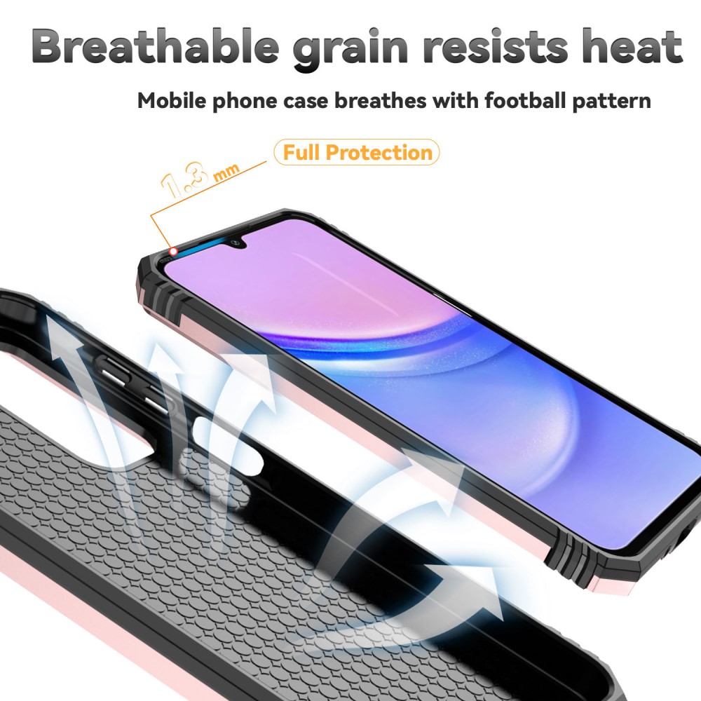  Samsung Galaxy A16 Skal CamShield Ring Hybrid Roséguld