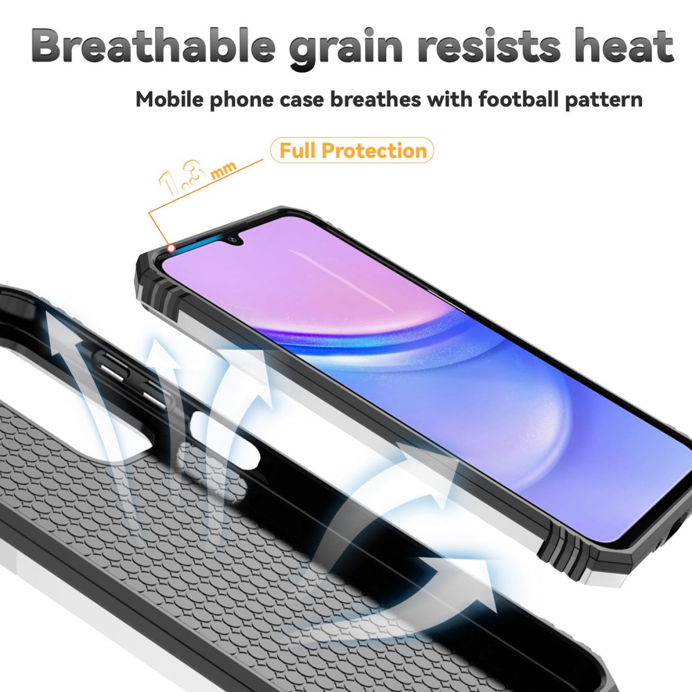  Samsung Galaxy A16 Skal CamShield Ring Hybrid Silver