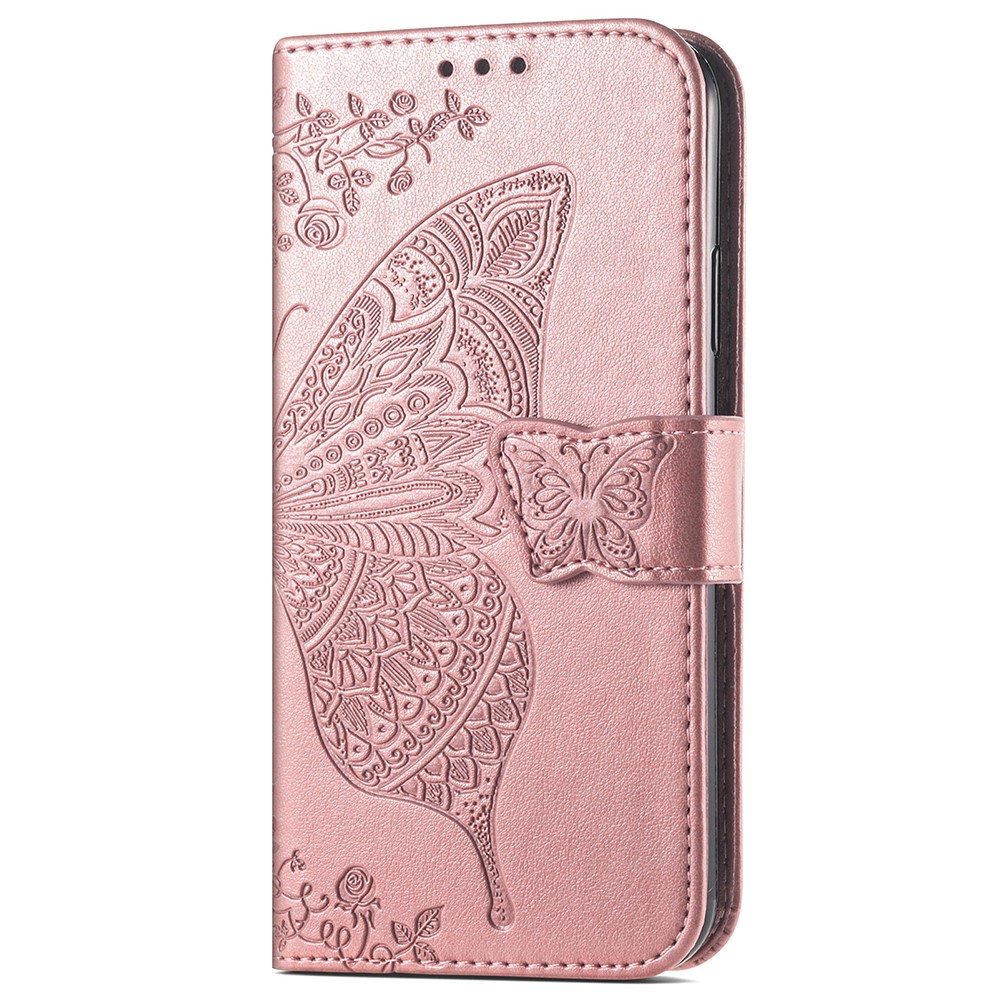  Xiaomi 14T Fodral Med Fjäril Tryck Roséguld