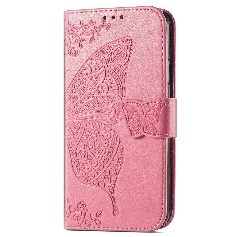  Xiaomi 14T Fodral Med Fjäril Tryck Rosa