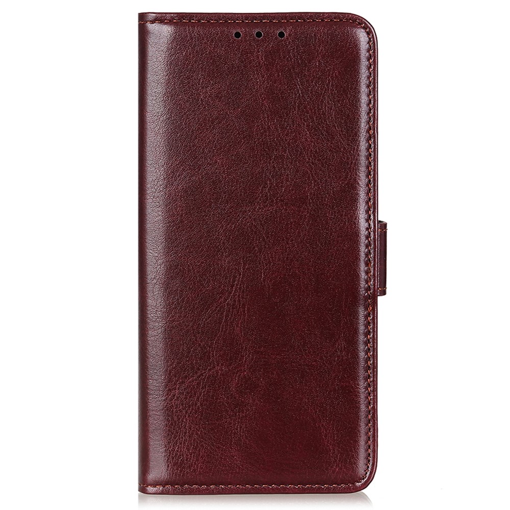  Xiaomi Redmi 14C Plånboksfodral Crazy Horse Läder Brun