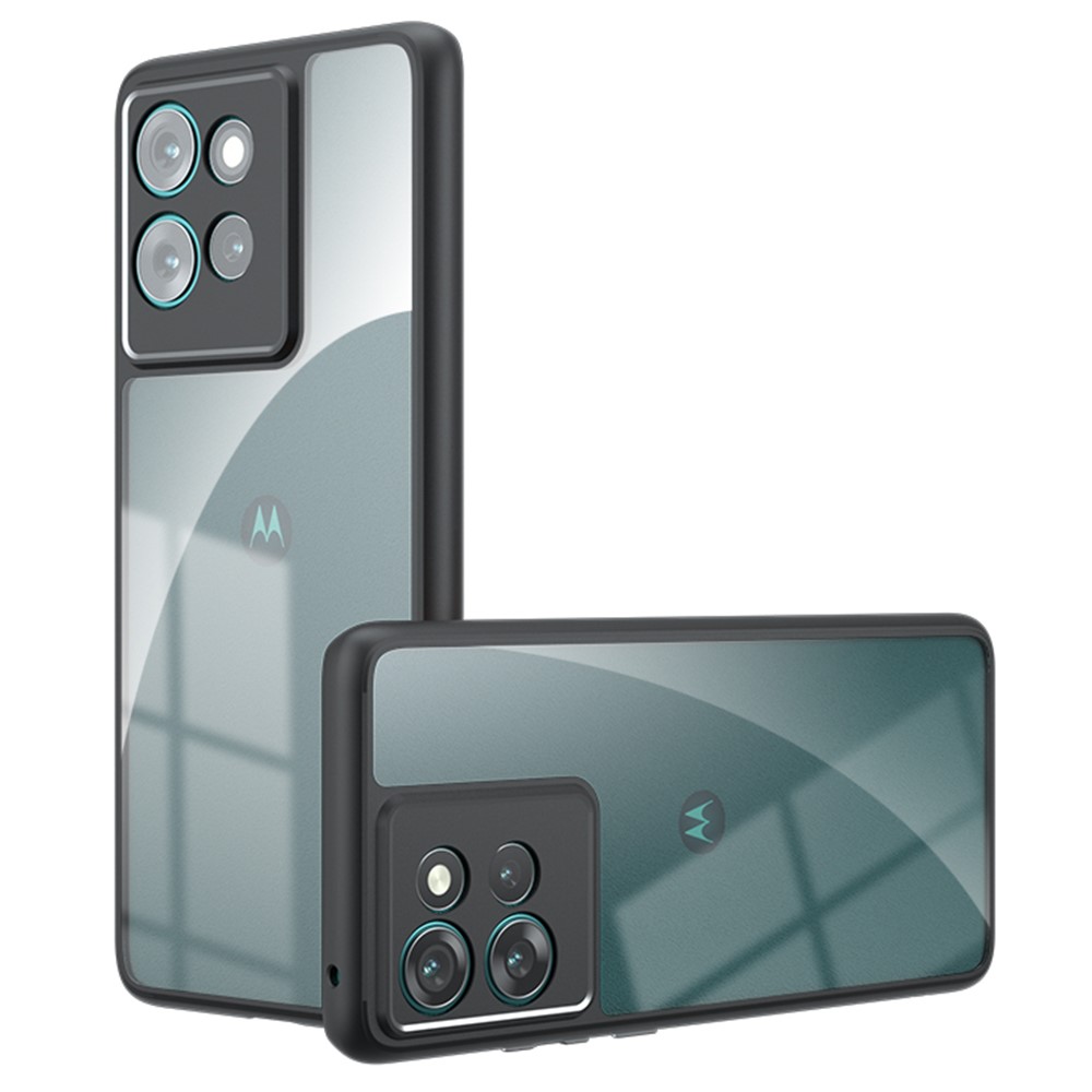  Motorola Edge 50 Skal Hybrid Transparent / Svart