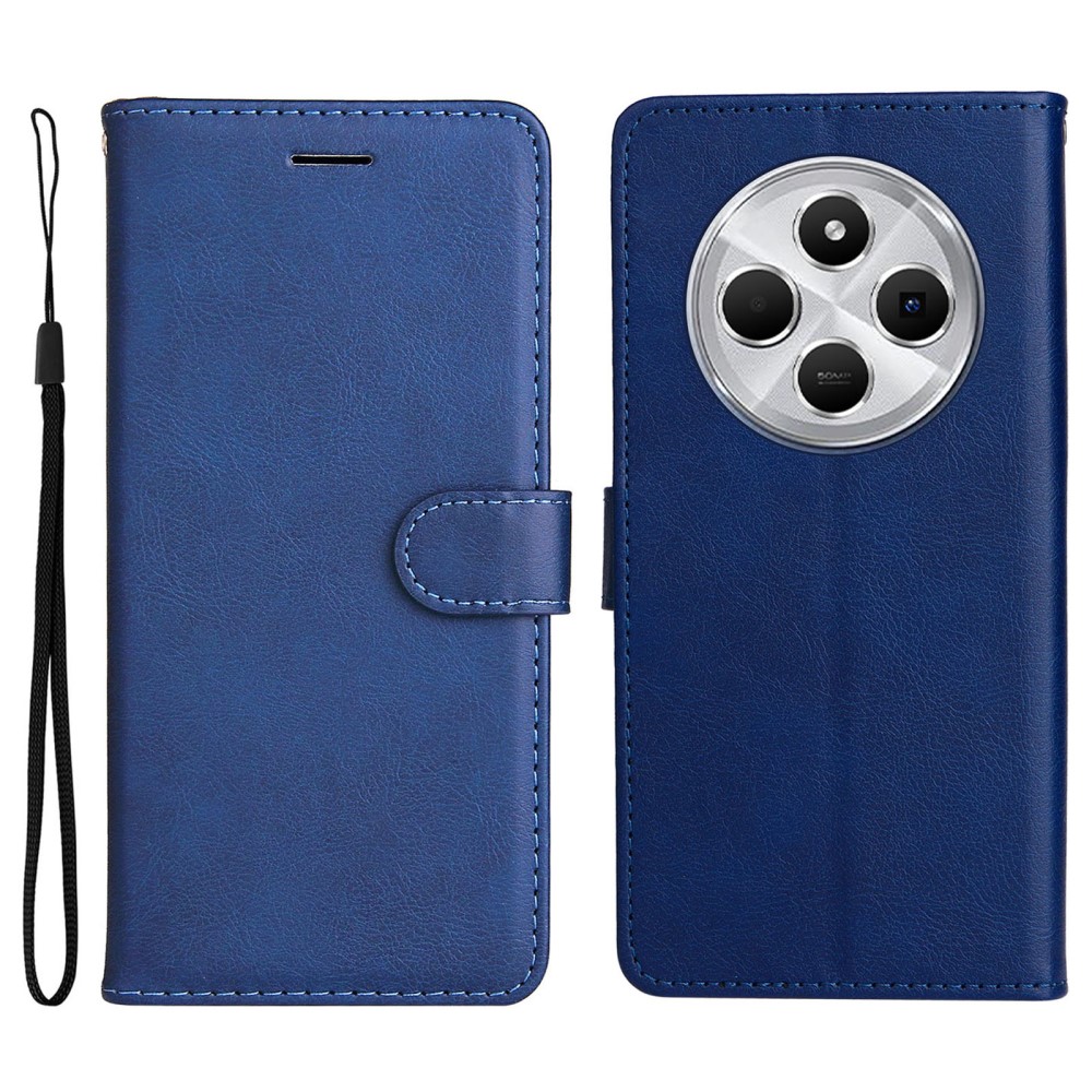  Xiaomi Redmi 14C Fodral Läder Blå