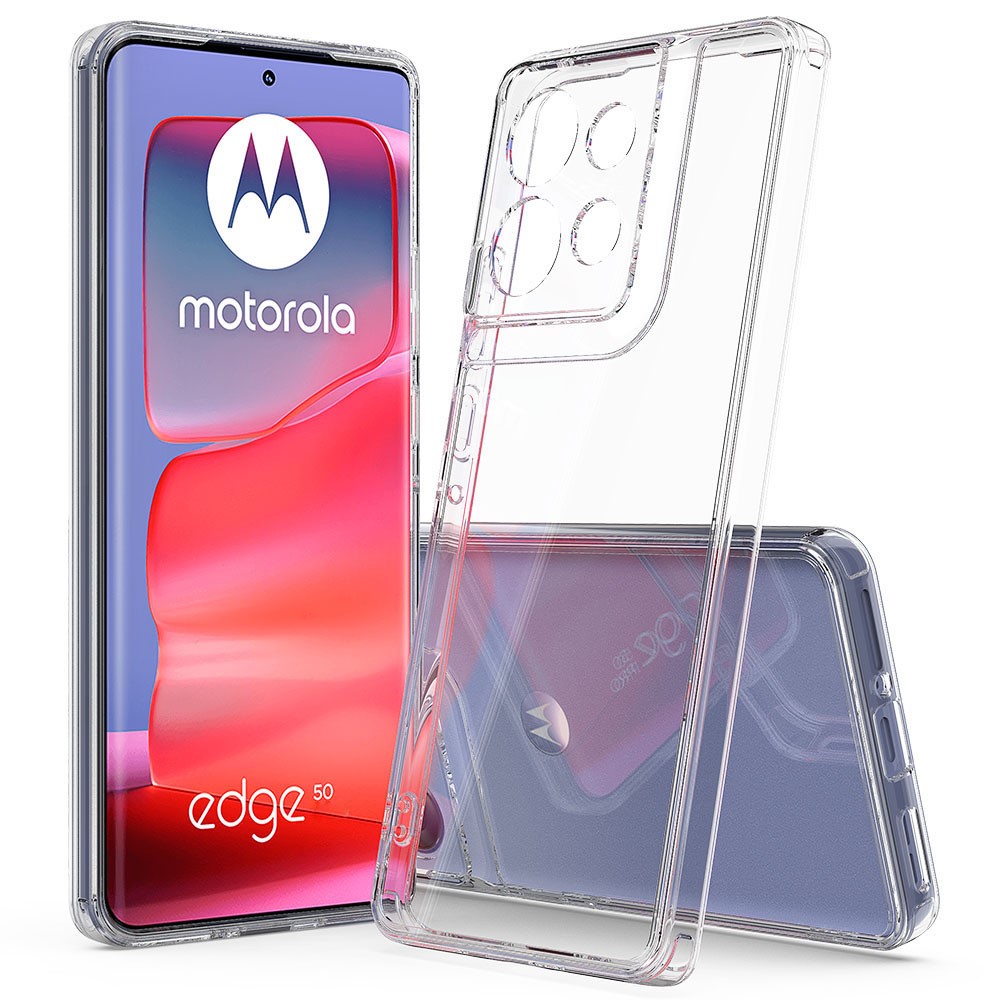  Motorola Edge 50 Skal TPU / Akryl Shockproof Transparent
