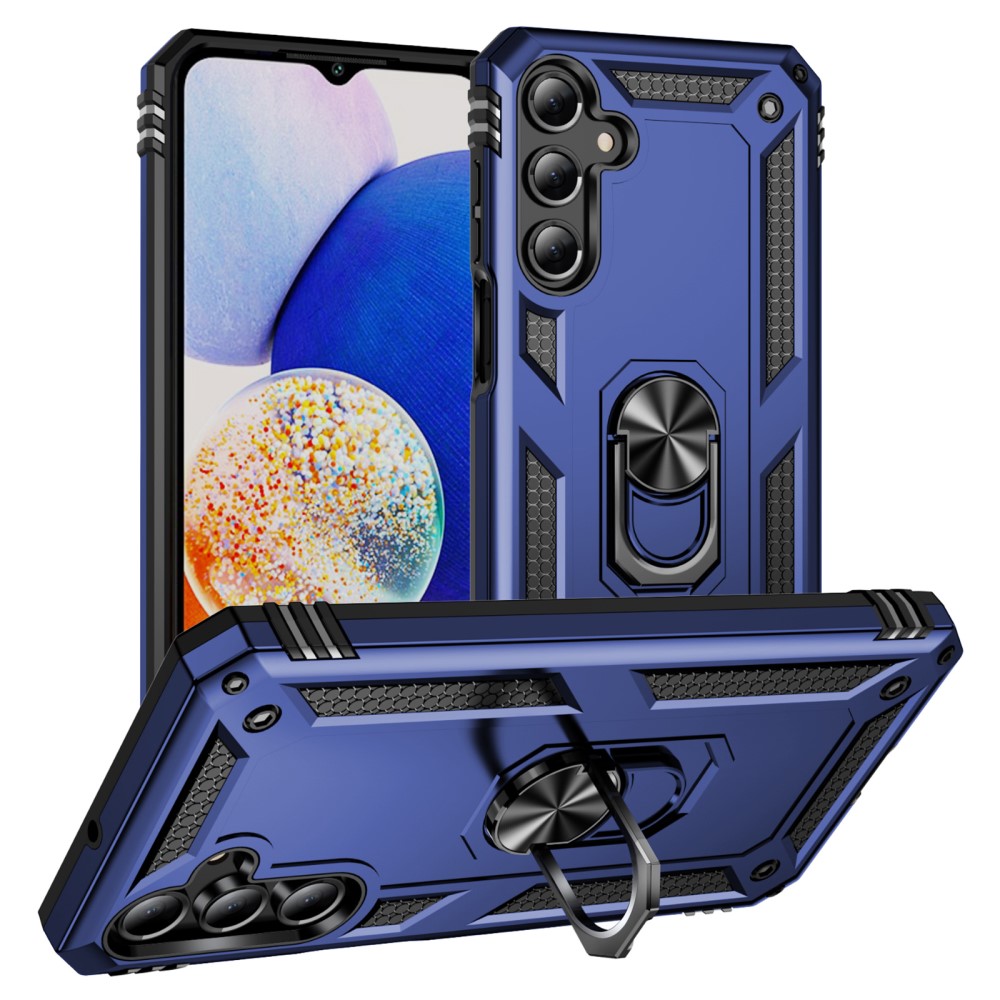  Samsung Galaxy A16 Skal Shockproof Hybrid Ring Blå