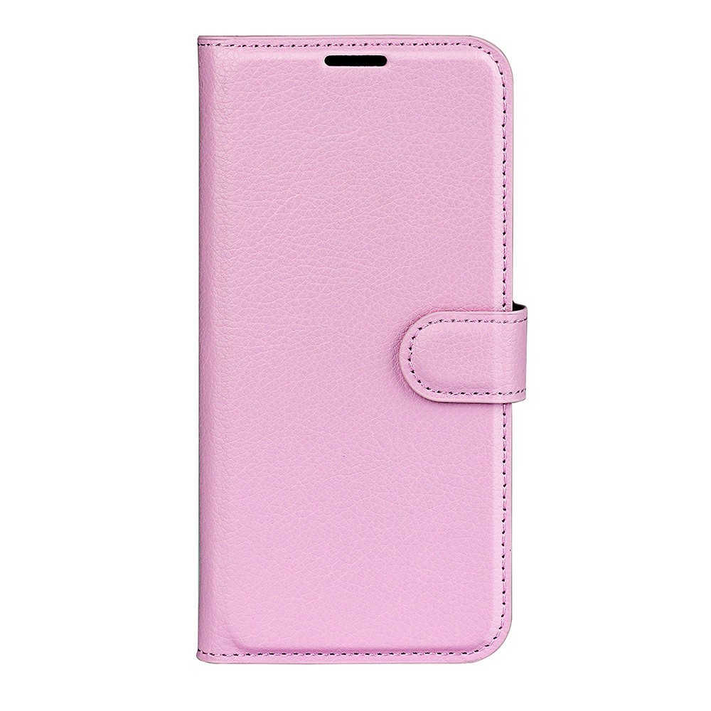  Xiaomi Redmi 14C Fodral Litchi Läder Ljus Rosa