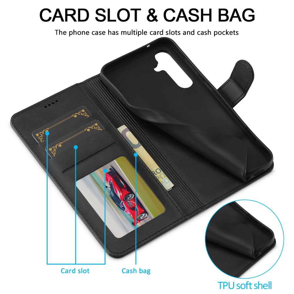 LC.IMEEKE LC.IMEEKE Samsung Galaxy A16 Fodral Läder Svart