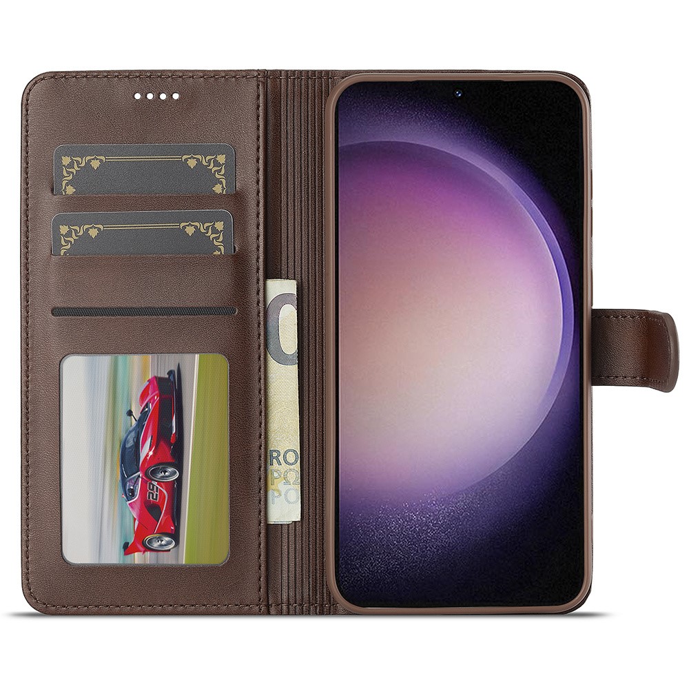 LC.IMEEKE LC.IMEEKE Samsung Galaxy A16 Fodral Läder Brun