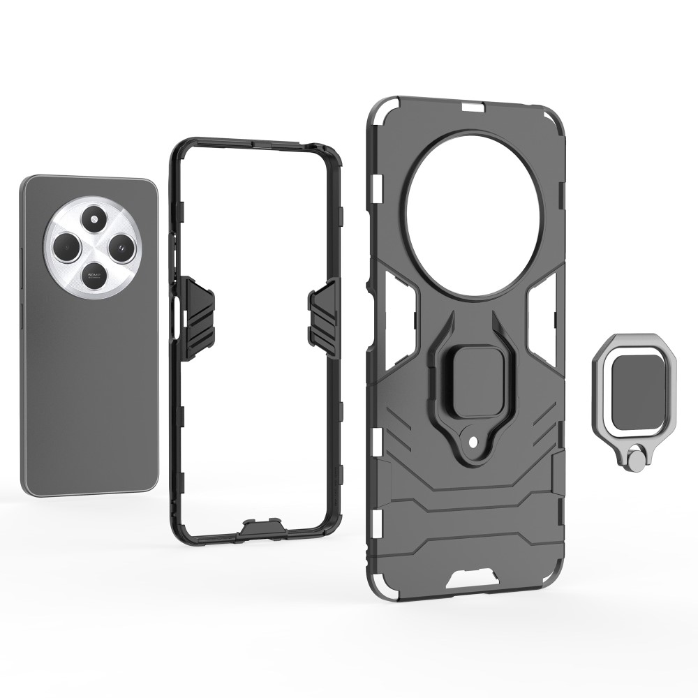  Xiaomi Redmi 14C Skal Hybrid Armor Ring Blå