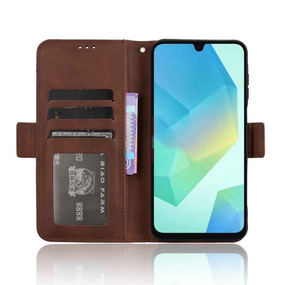  Samsung Galaxy A16 Fodral Med Avtagbart Kortfodral Brun
