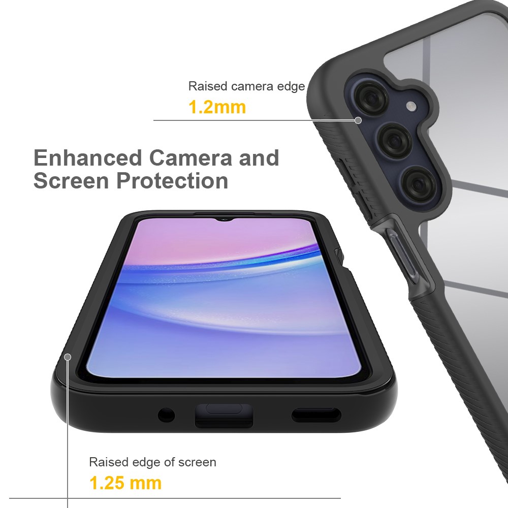  Samsung Galaxy A16 Skal 360 Hybrid Svart