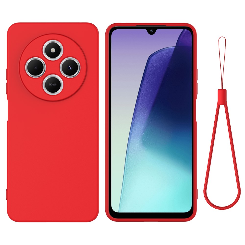  Xiaomi Redmi 14C Skal Liquid Silikon Röd