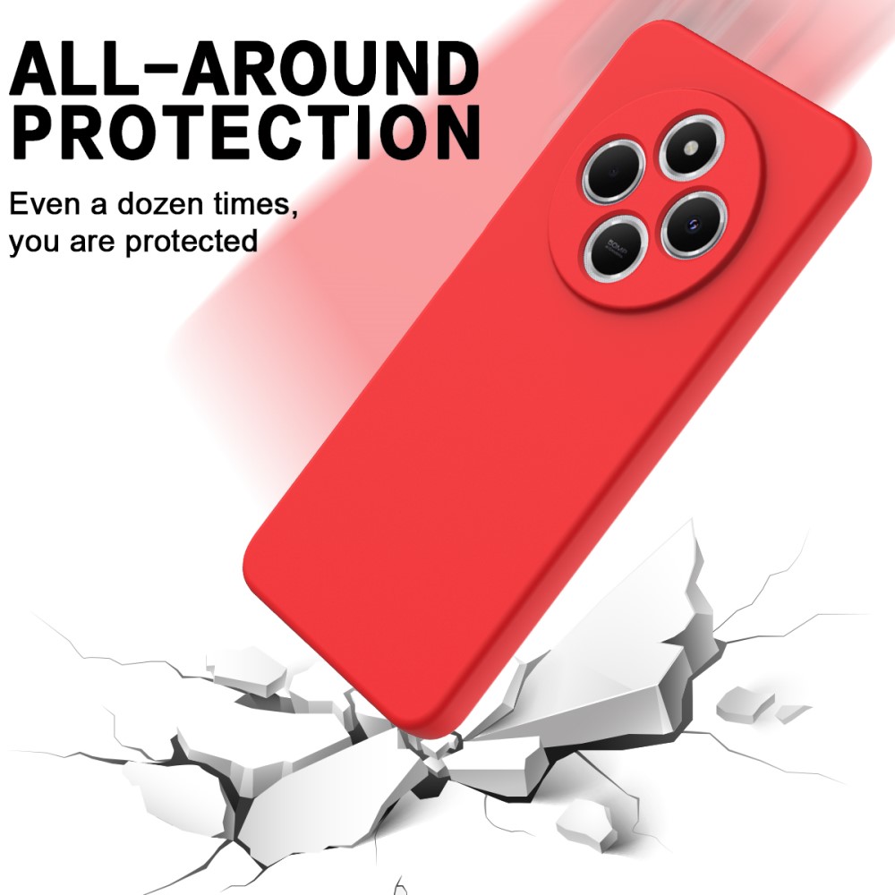  Xiaomi Redmi 14C Skal Liquid Silikon Röd