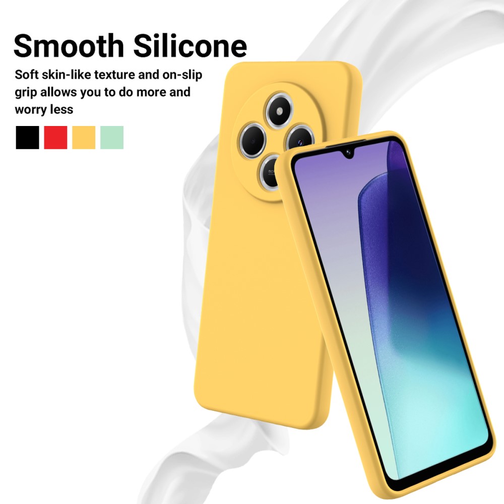  Xiaomi Redmi 14C Skal Liquid Silikon Gul