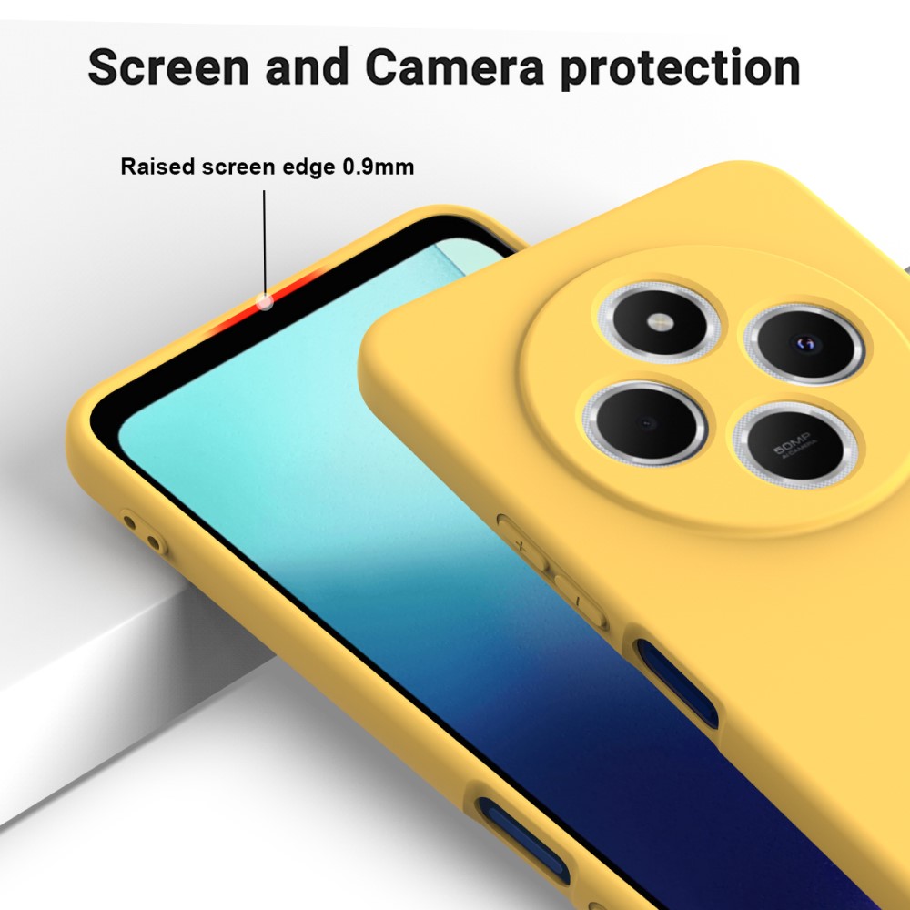  Xiaomi Redmi 14C Skal Liquid Silikon Gul