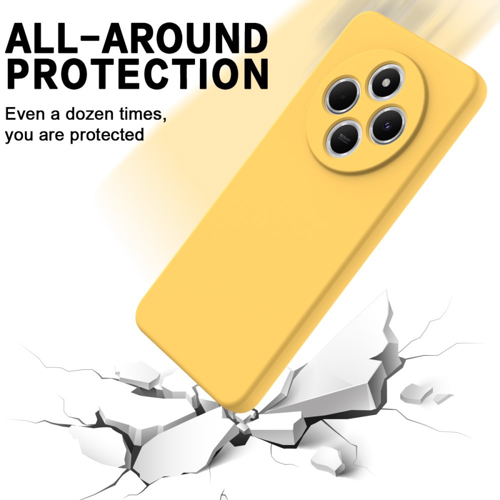  Xiaomi Redmi 14C Skal Liquid Silikon Gul