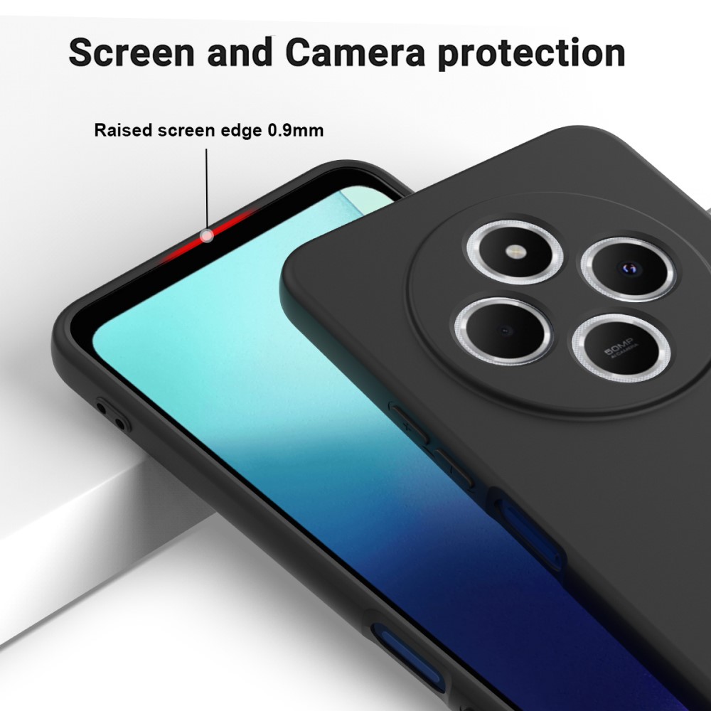  Xiaomi Redmi 14C Skal Liquid Silikon Svart