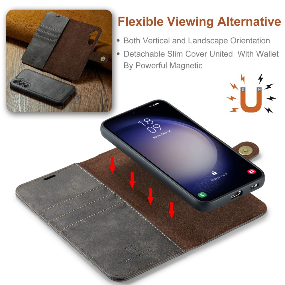 DG.MING DG.MING Samsung Galaxy A16 2in1 Magnet Fodral / Skal Grå