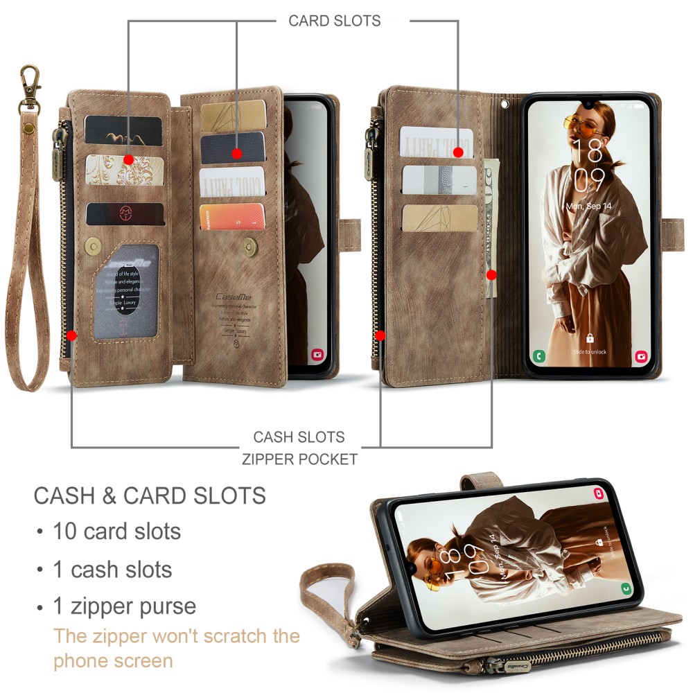 CASEME CASEME Samsung Galaxy A16 Fodral Multifunktionell Brun