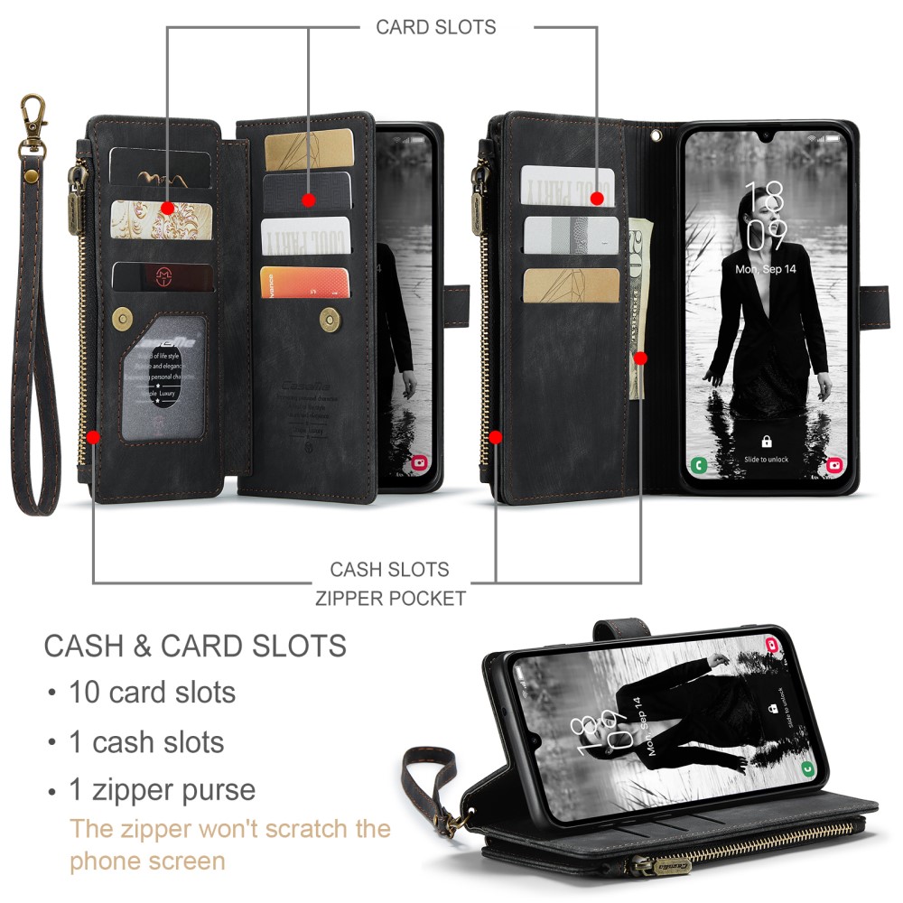 CASEME CASEME Samsung Galaxy A16 Fodral Multifunktionell Svart