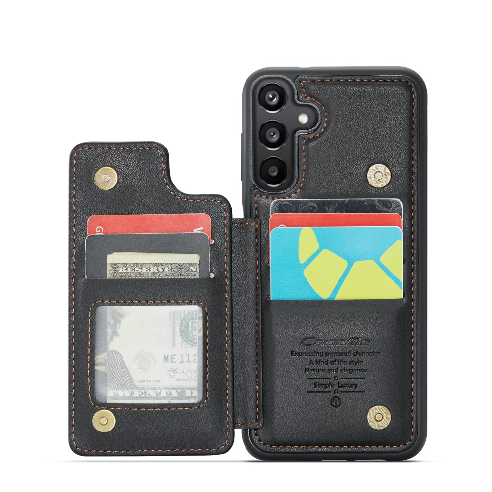 CASEME CASEME Samsung Galaxy A16 Skal RFID Kickstand Plånbok Svart