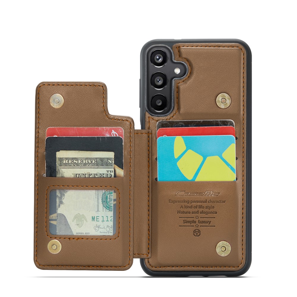 CASEME CASEME Samsung Galaxy A16 Skal RFID Kickstand Plånbok Brun