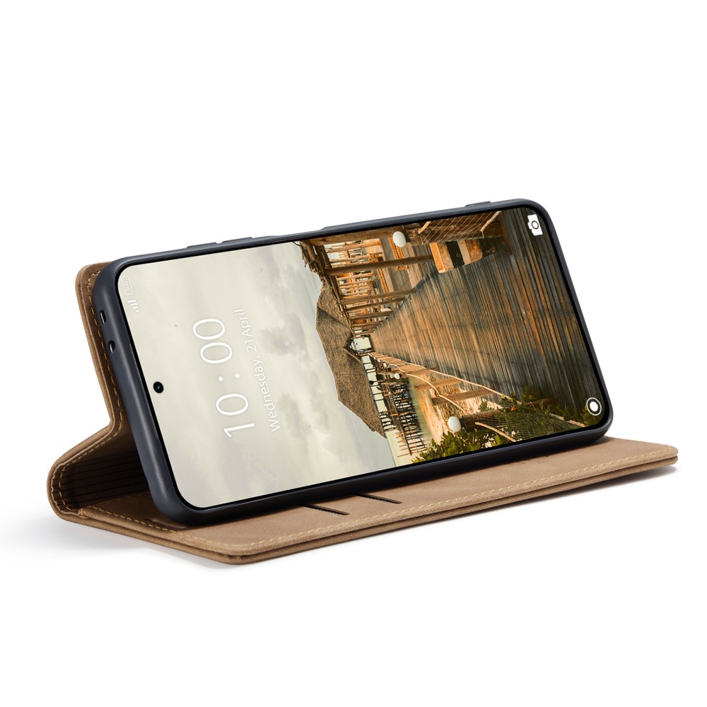 CASEME CASEME Xiaomi 14T Pro Fodral Flip Läder Brun